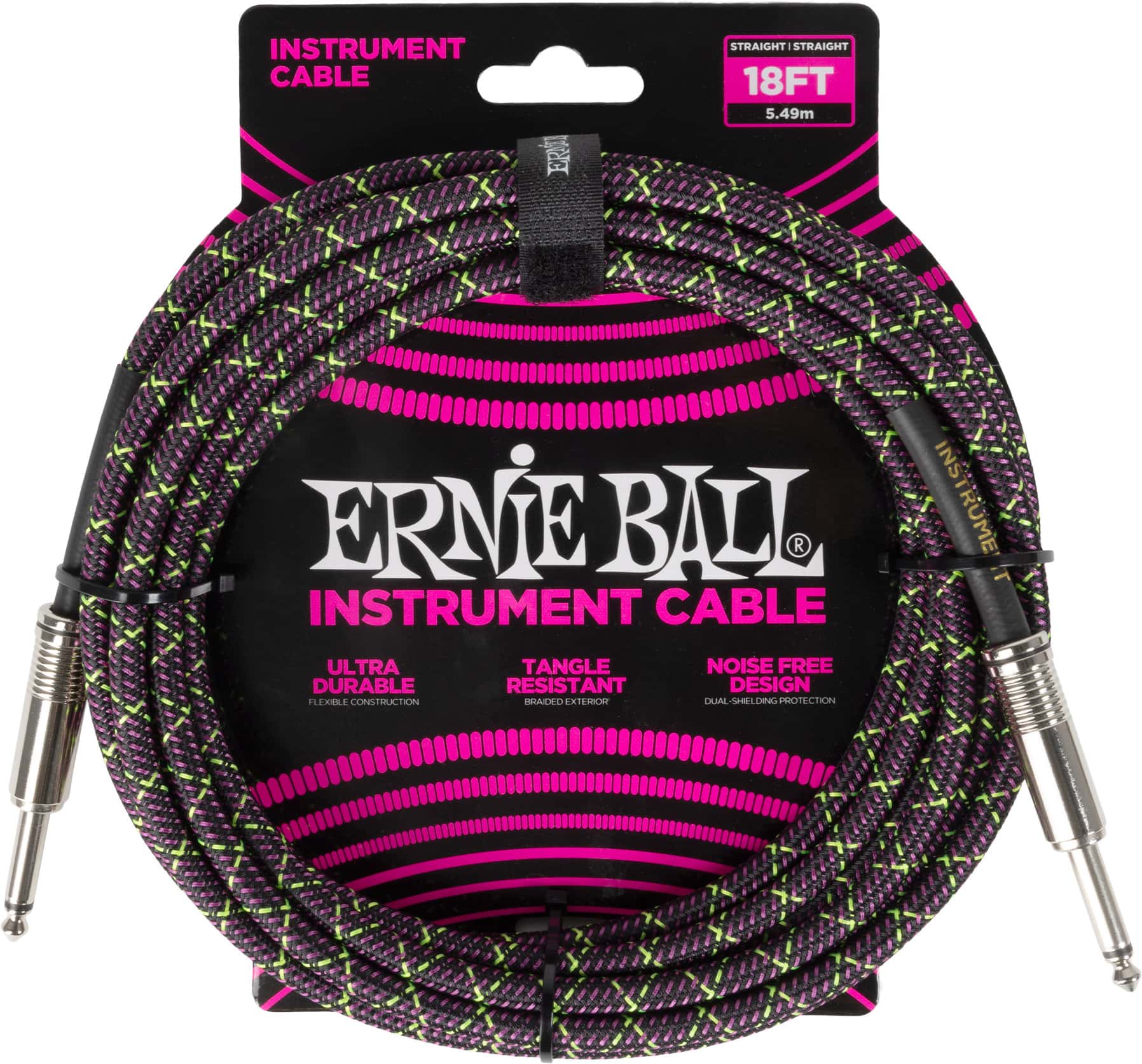 Ernie Ball 6431 Instrumentenkabel 5,49 m Purple Python