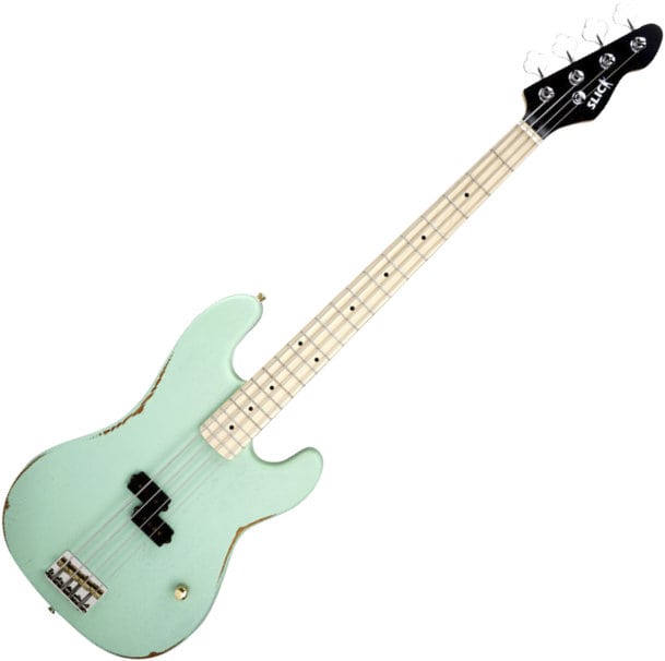 Slick SLPB E-Bass Surf Green