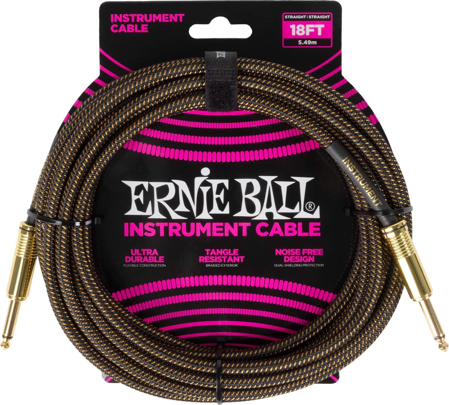 Ernie Ball 6432 Instrumentenkabel 5,49 m Pay Dirt