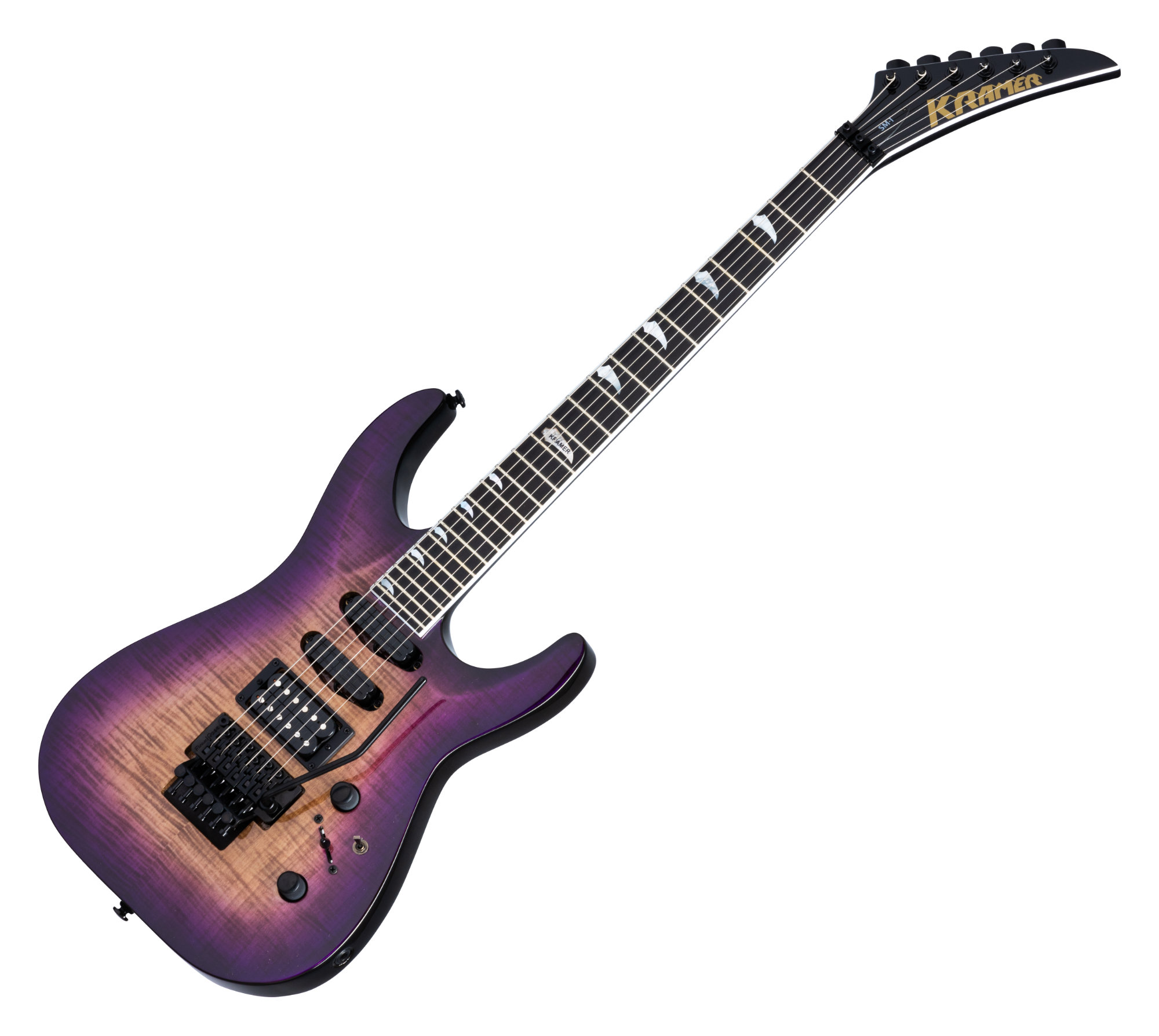 Kramer SM-1 Figured E-Gitarre Royal Purple Perimeter  - 1A Showroom Modell (Zustand: wie neu, in OVP)