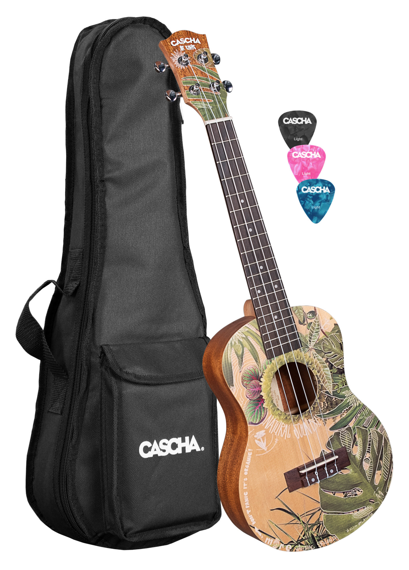 Cascha Art Series Tenor Ukulele Leafy