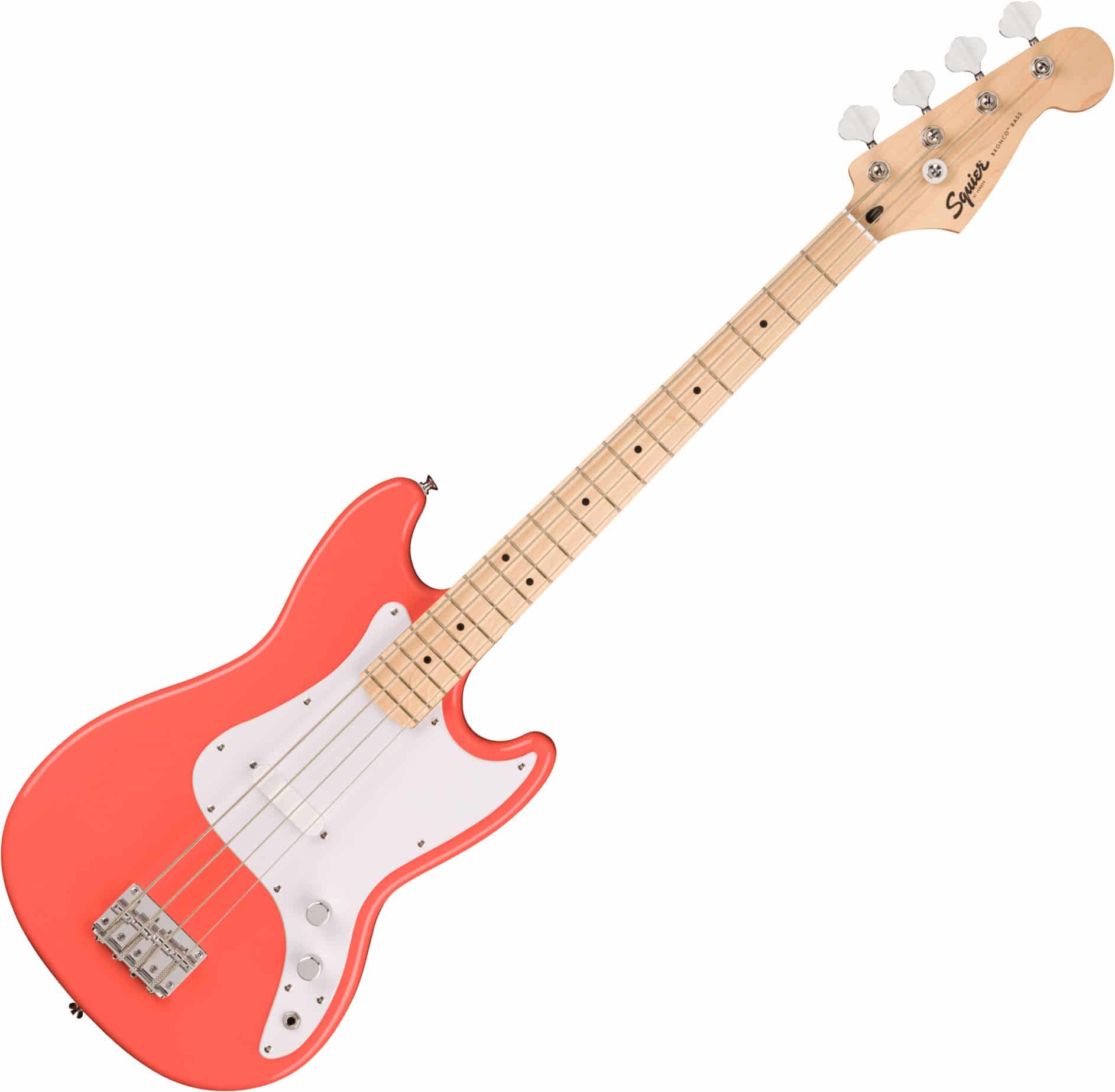 Squier Sonic Bronco Bass Tahitian Coral