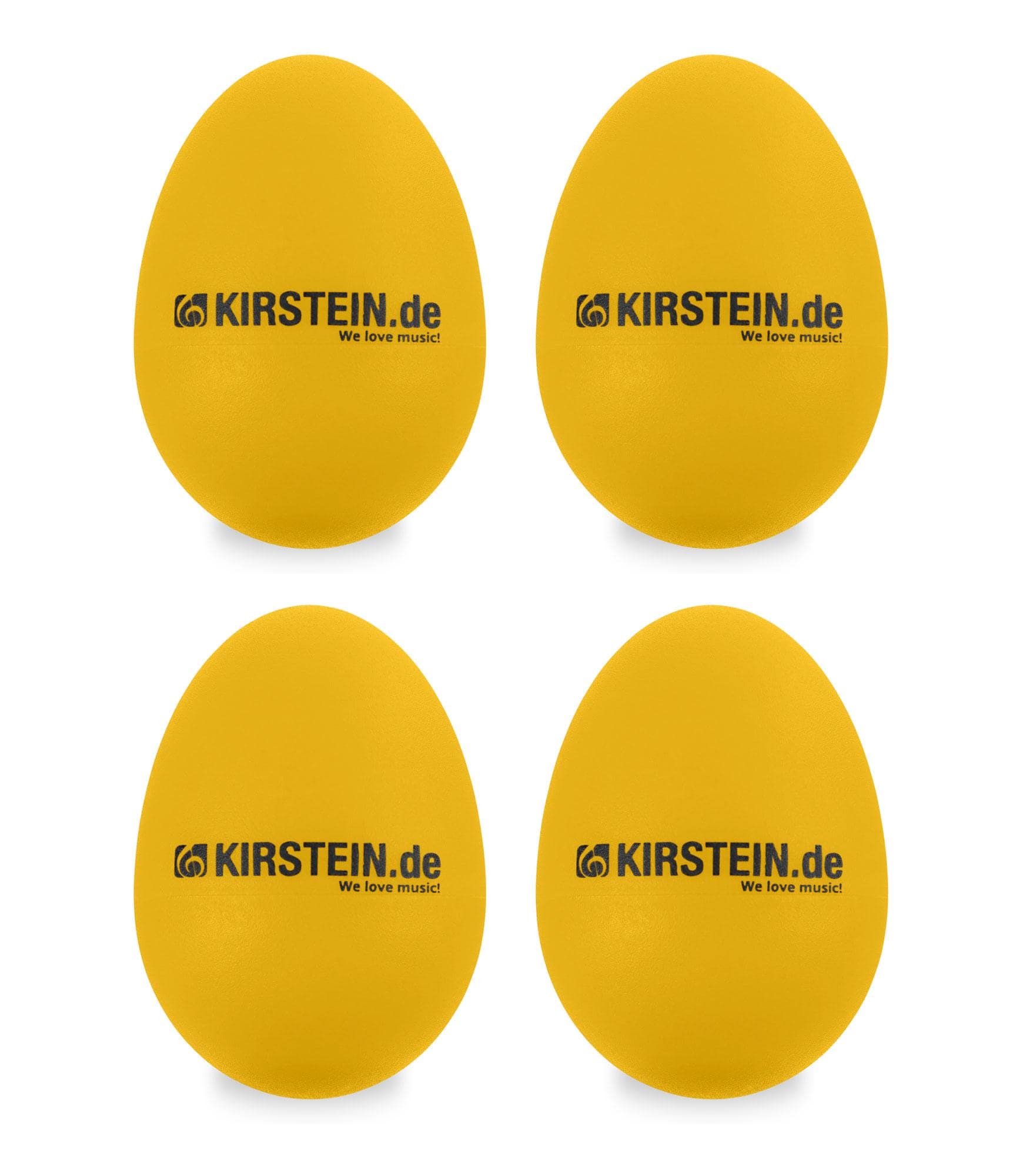 4x Kirstein ES-10Y Egg Shaker gelb Heavy Set