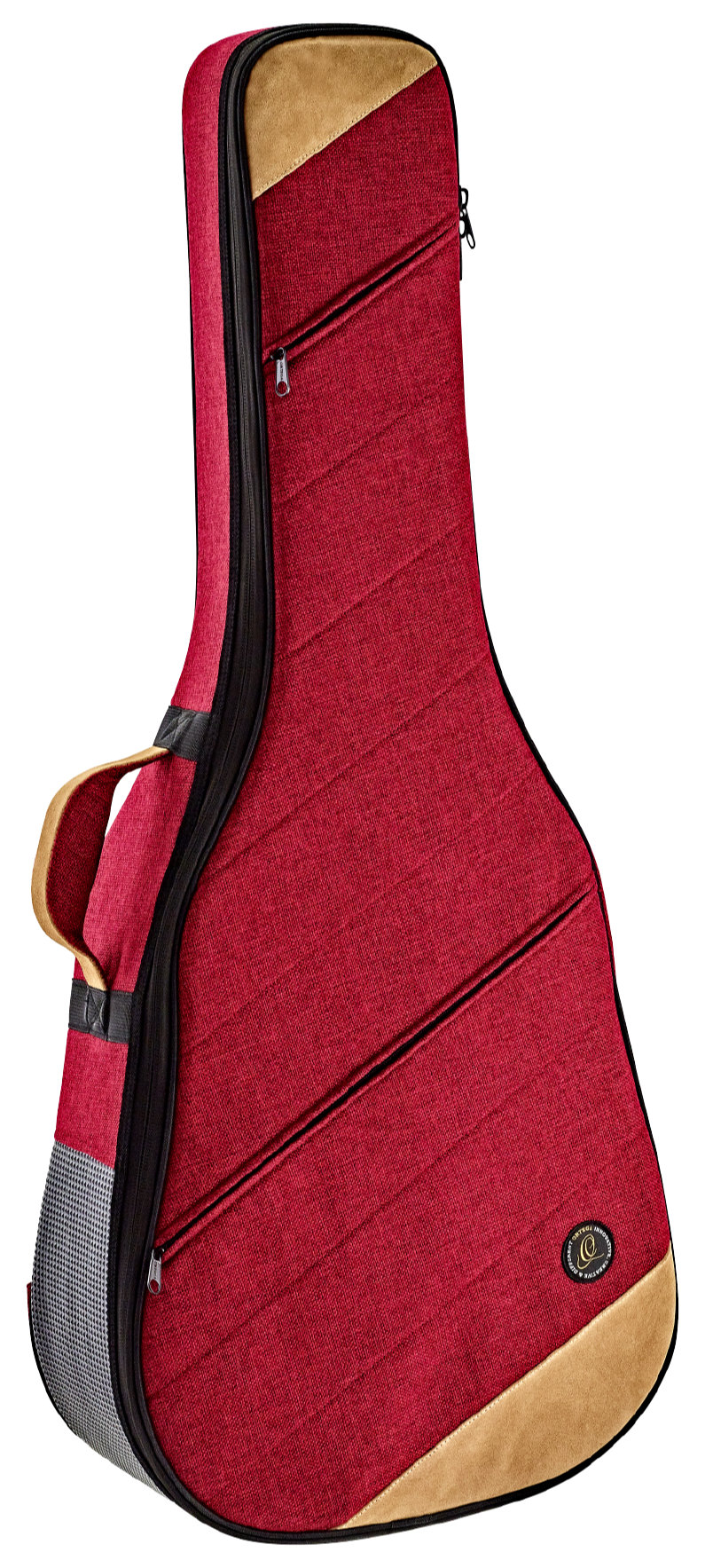 Ortega Softcase für Dreadnought Gitarre Bordeaux Wine