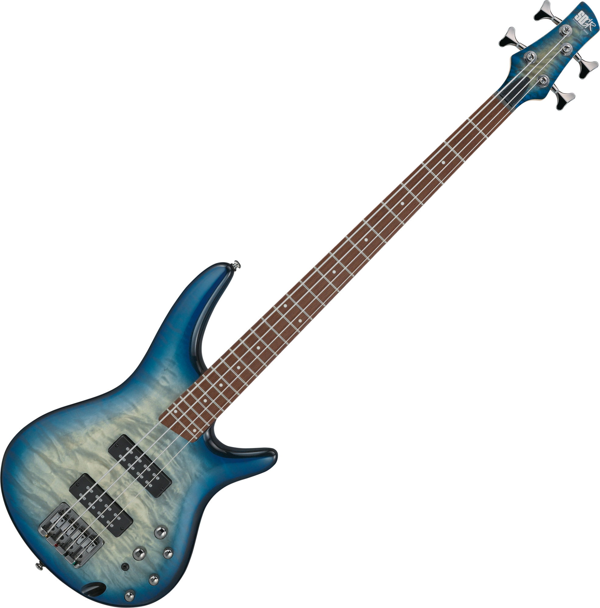 Ibanez SR400EQM-SCB E-Bass Stained Cosmic Blue Starburst