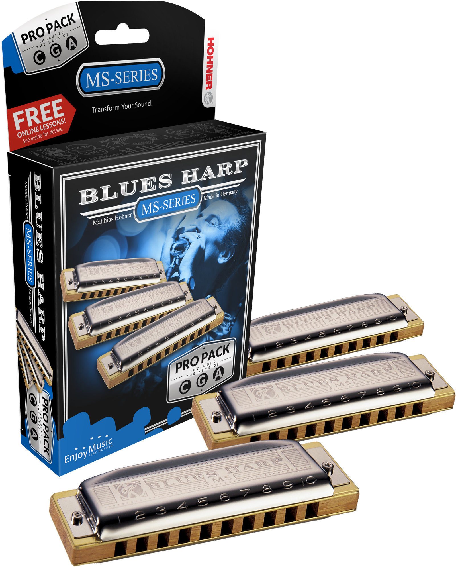 Hohner Blues Harp MS C/G/A