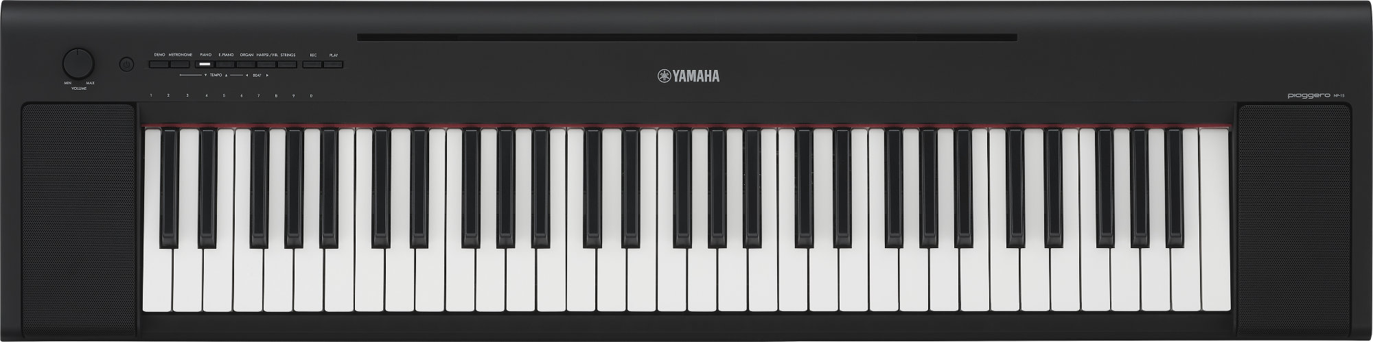 Yamaha Piaggero NP-15 Portable Piano Schwarz