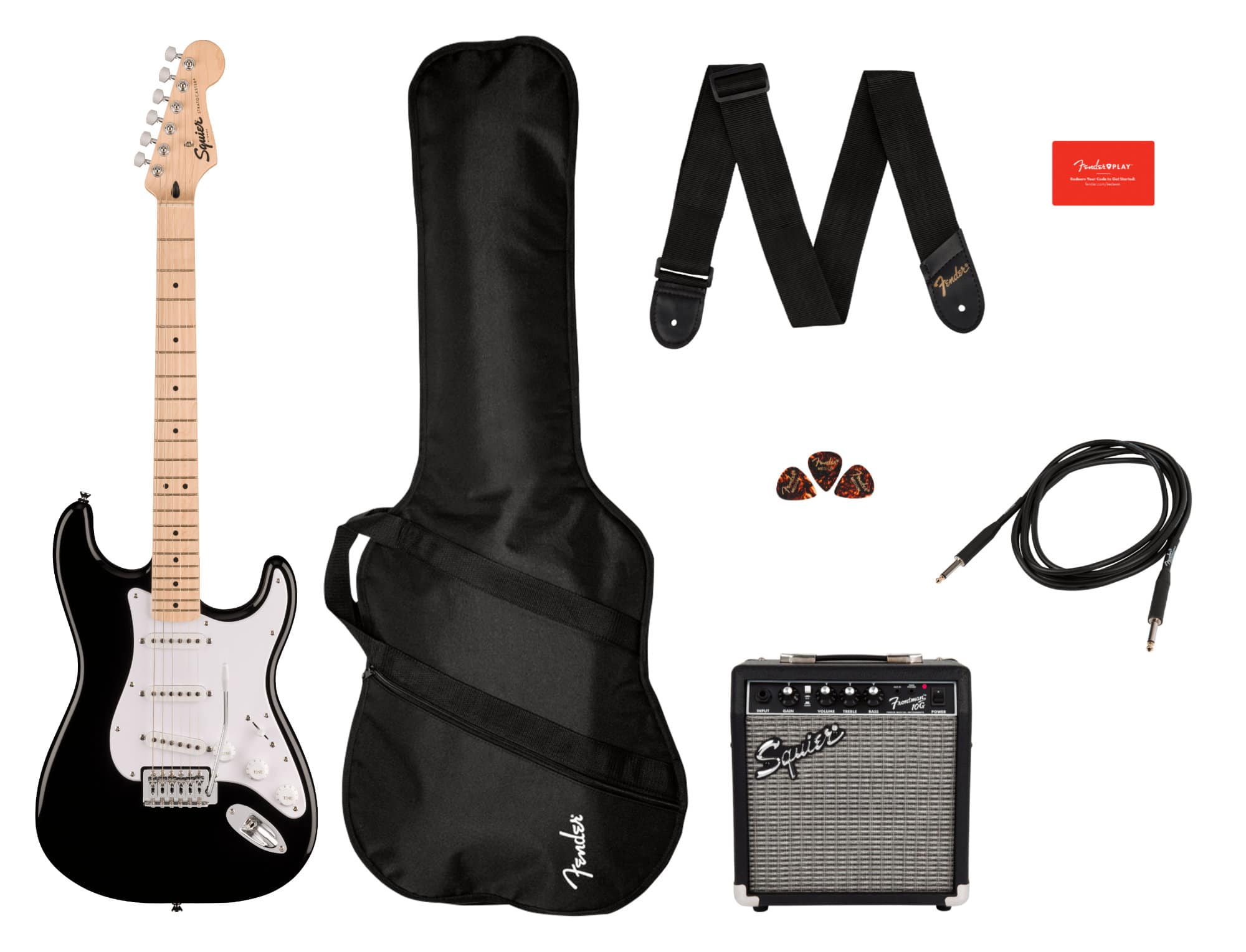 Squier Sonic Stratocaster Pack Black  - Retoure (Zustand: gut)