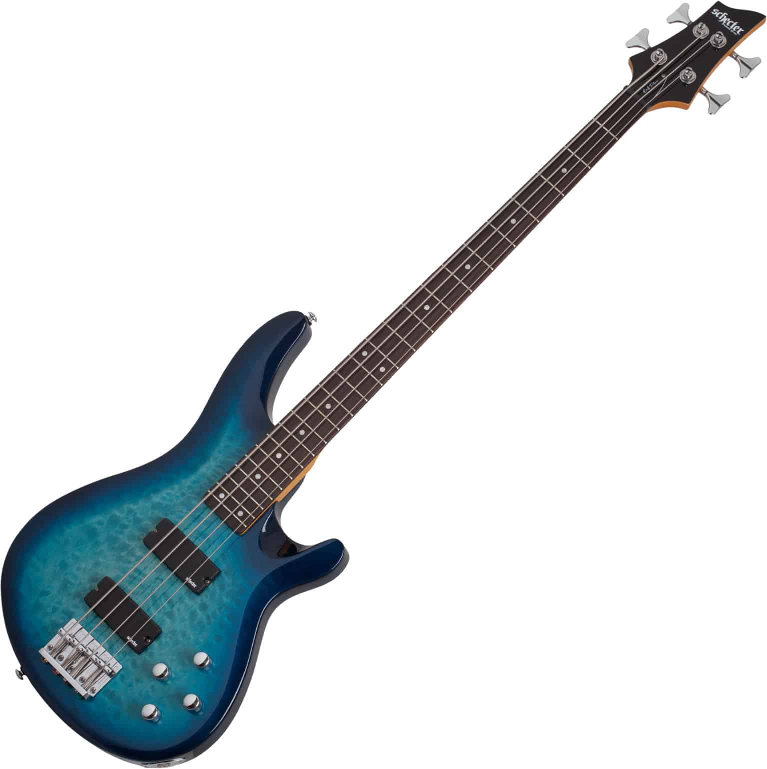 Schecter C-4 Plus E-Bass Ocean Blue Burst