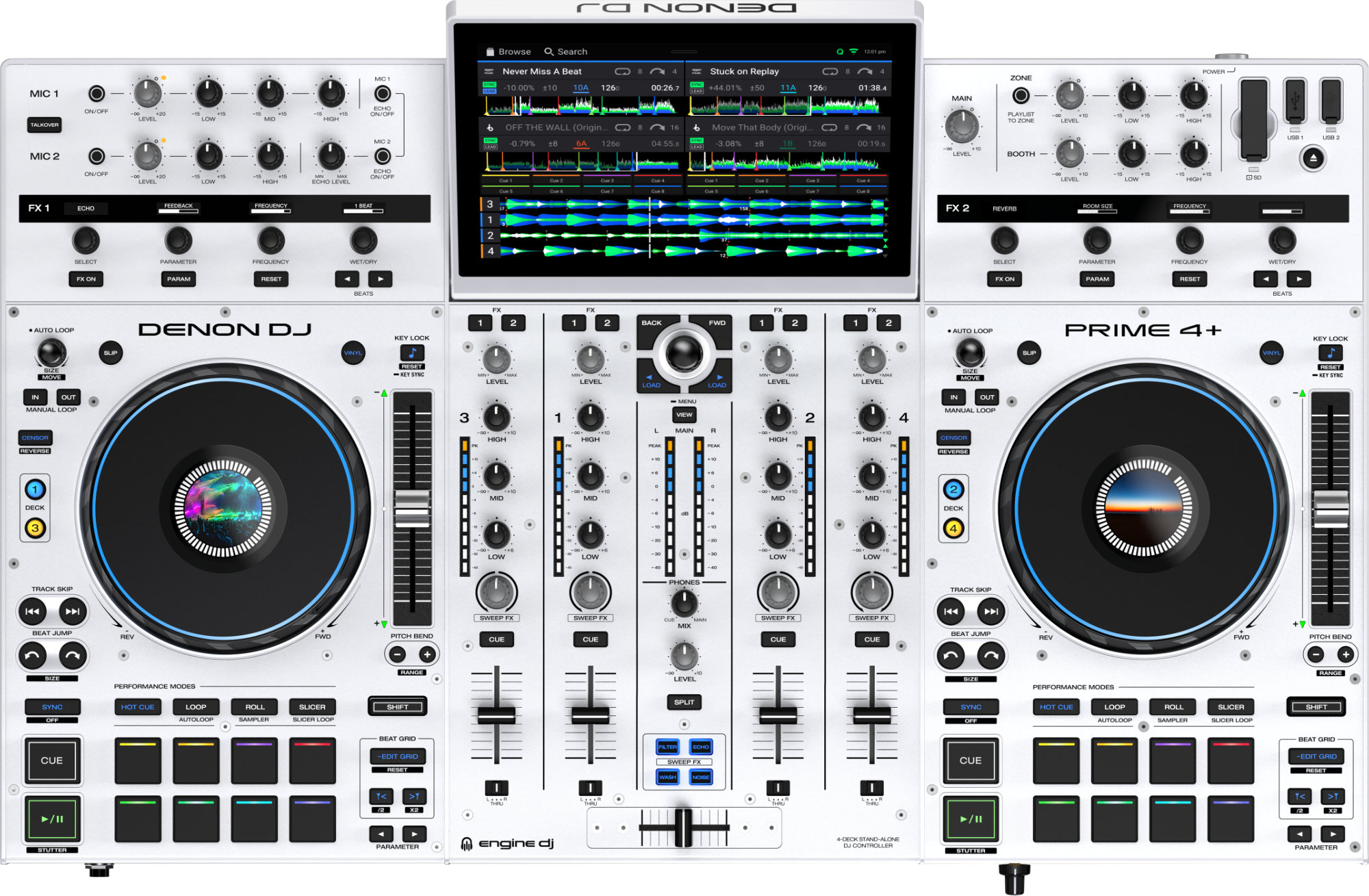 Denon DJ Prime 4+ White