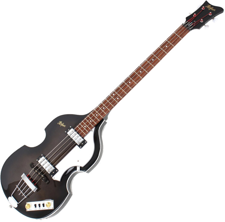 Höfner Ignition Violin Bass Transparent Black SE