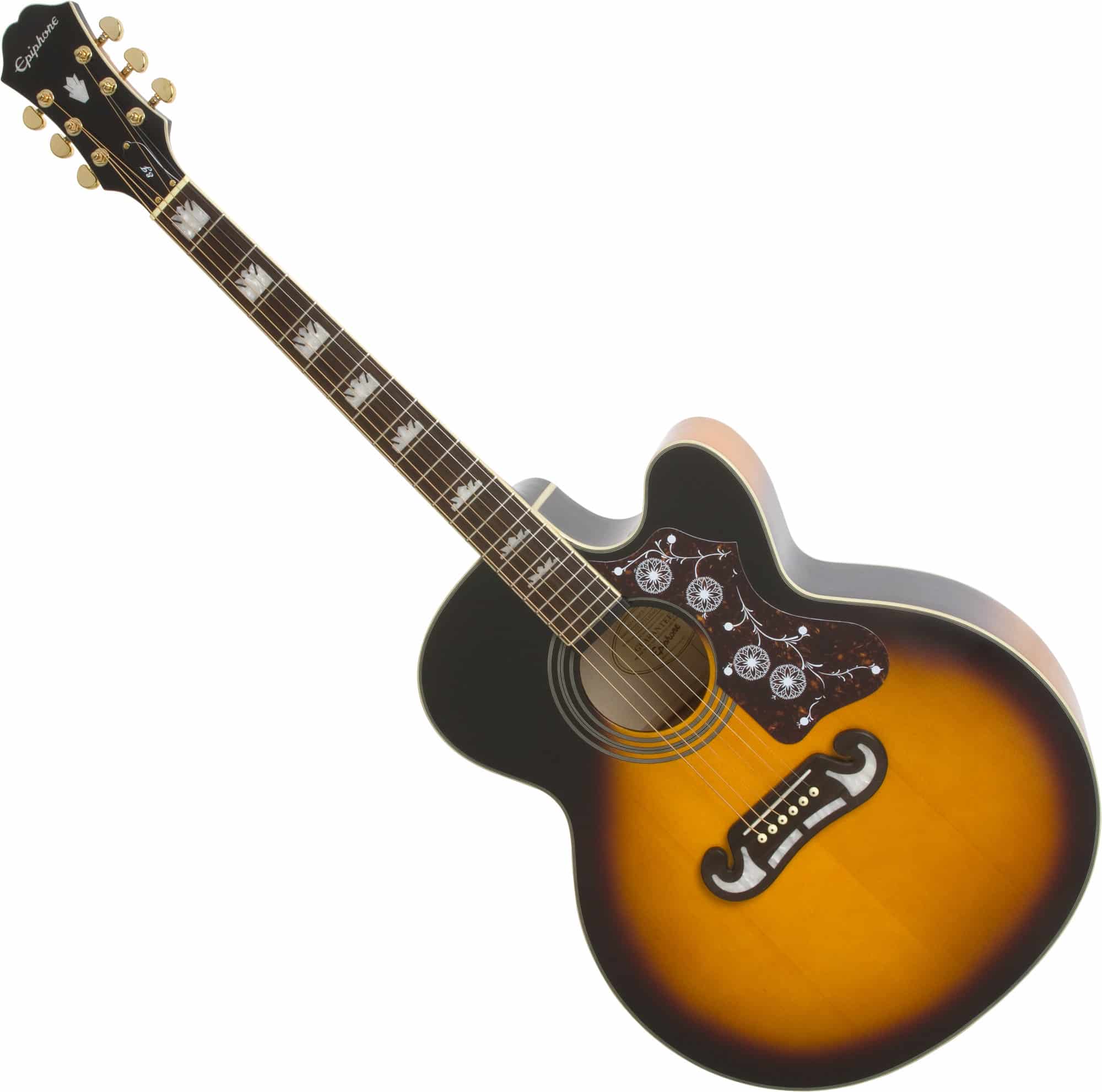 Epiphone J-200 EC Studio Lefthand Vintage Sunburst  - Retoure (Zustand: sehr gut)