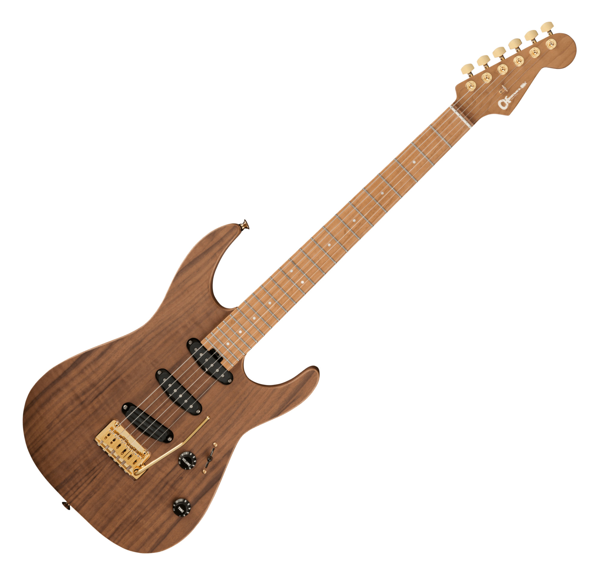 Charvel PRO-MOD DK22 SSS 2PT CM Mahogany with Walnut Natural