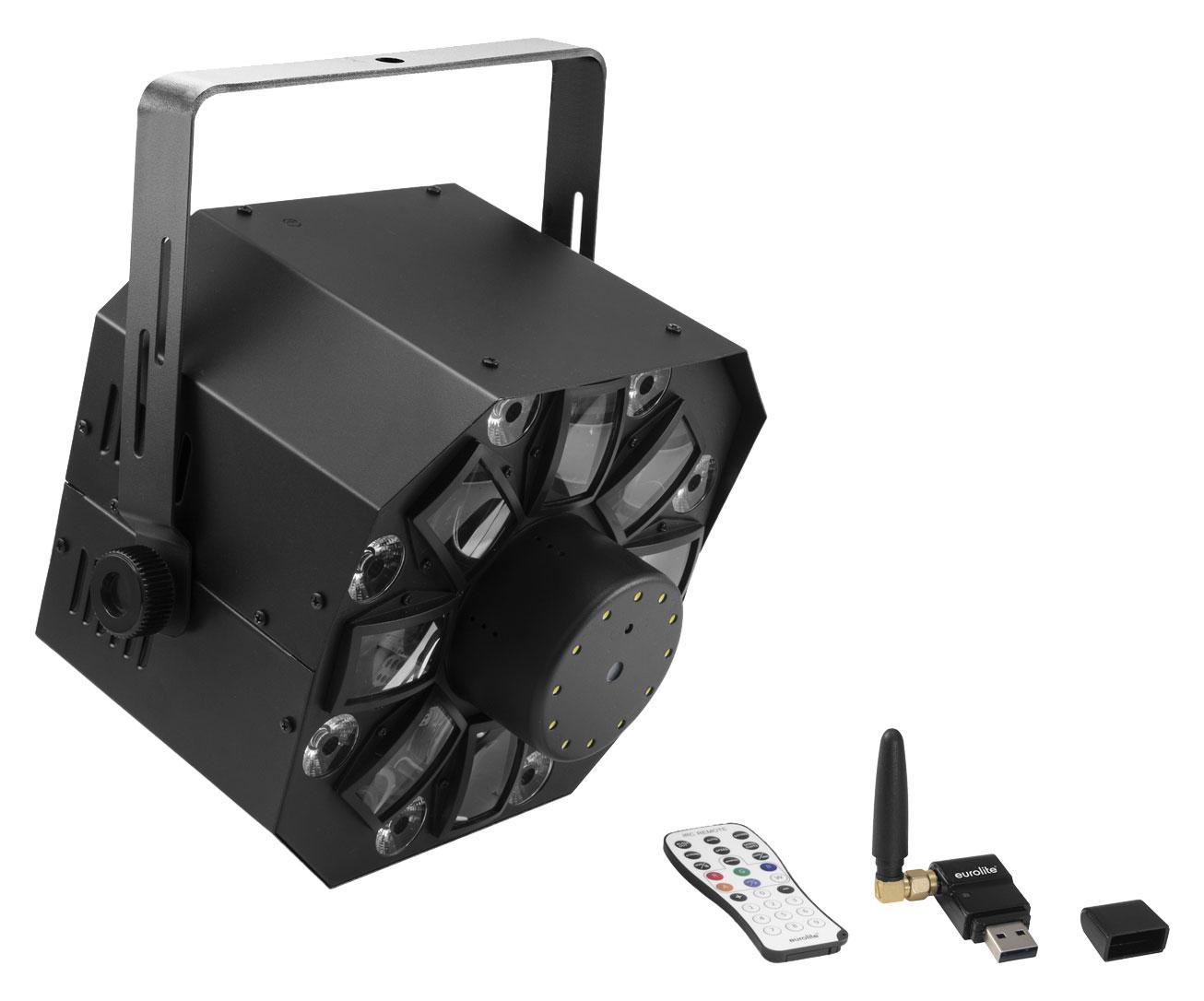 Eurolite LED FE-1750 Hybrid Laserflower QuickDMX Set