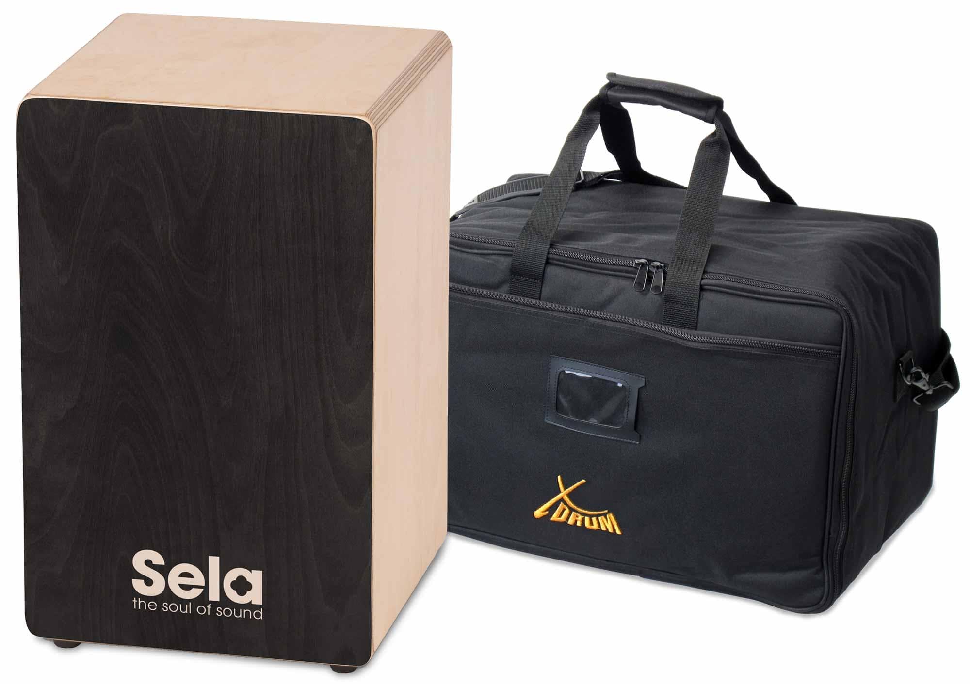 Sela SE 118 Primera Cajon Black Set inkl. Cajon Gigbag  - B-Ware mit kleinen Schönheitsfehlern