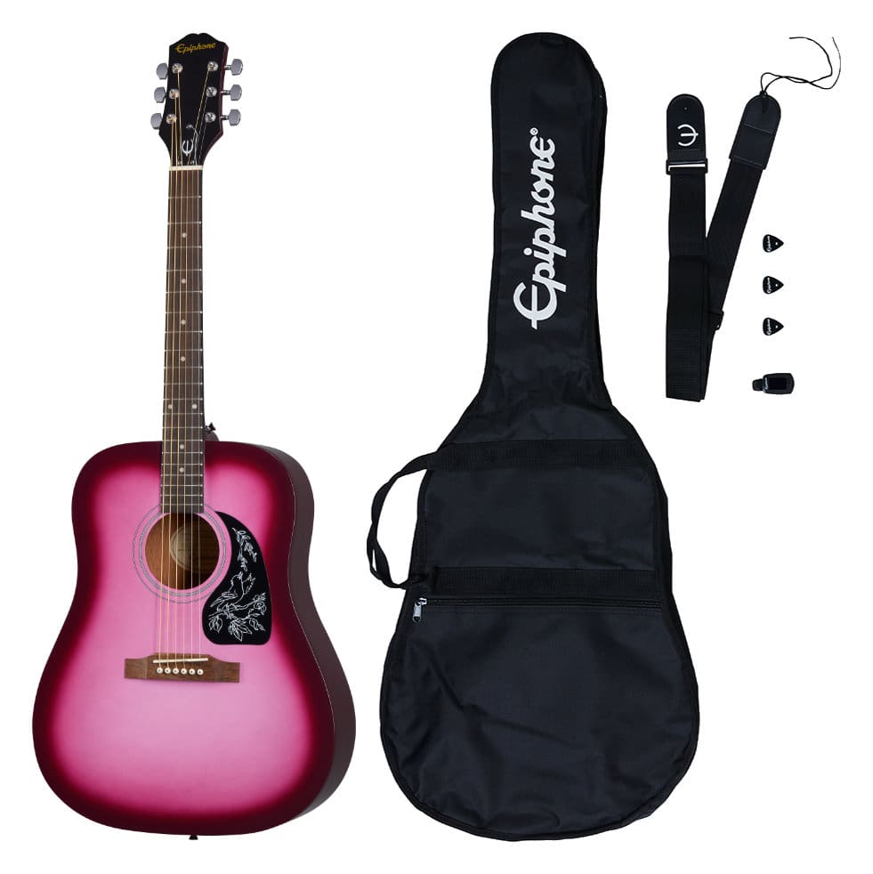 Epiphone Starling Acoustic Player Pack Hot Pink  - 1A Showroom Modell (Zustand: wie neu, in OVP)