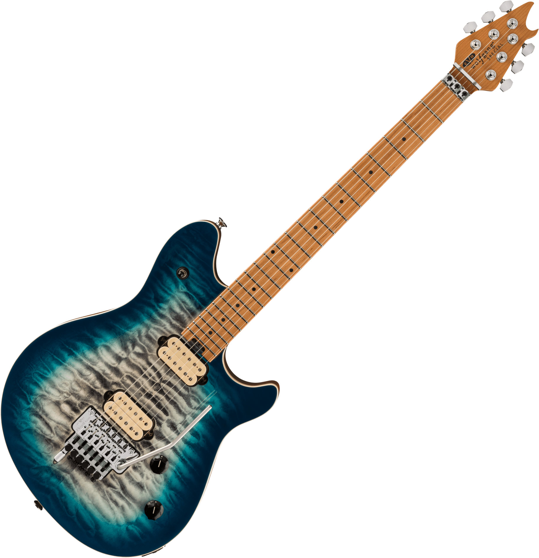 EVH Wolfgang Special QM Baked Maple Fingerboard Indigo Burst