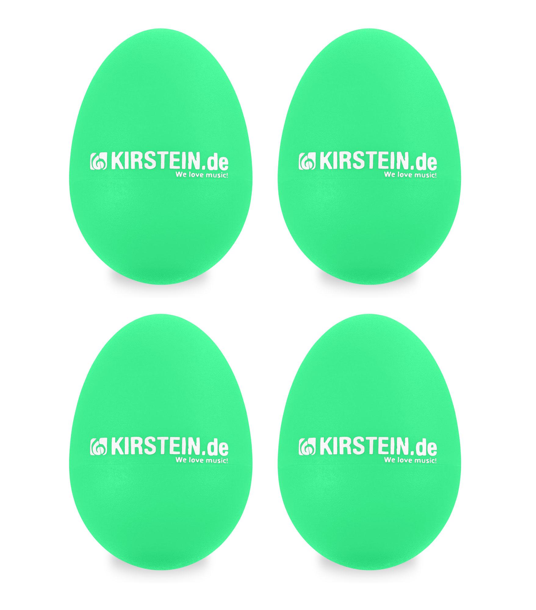 4x Kirstein ES-10G Egg Shaker grün Medium-Heavy Set