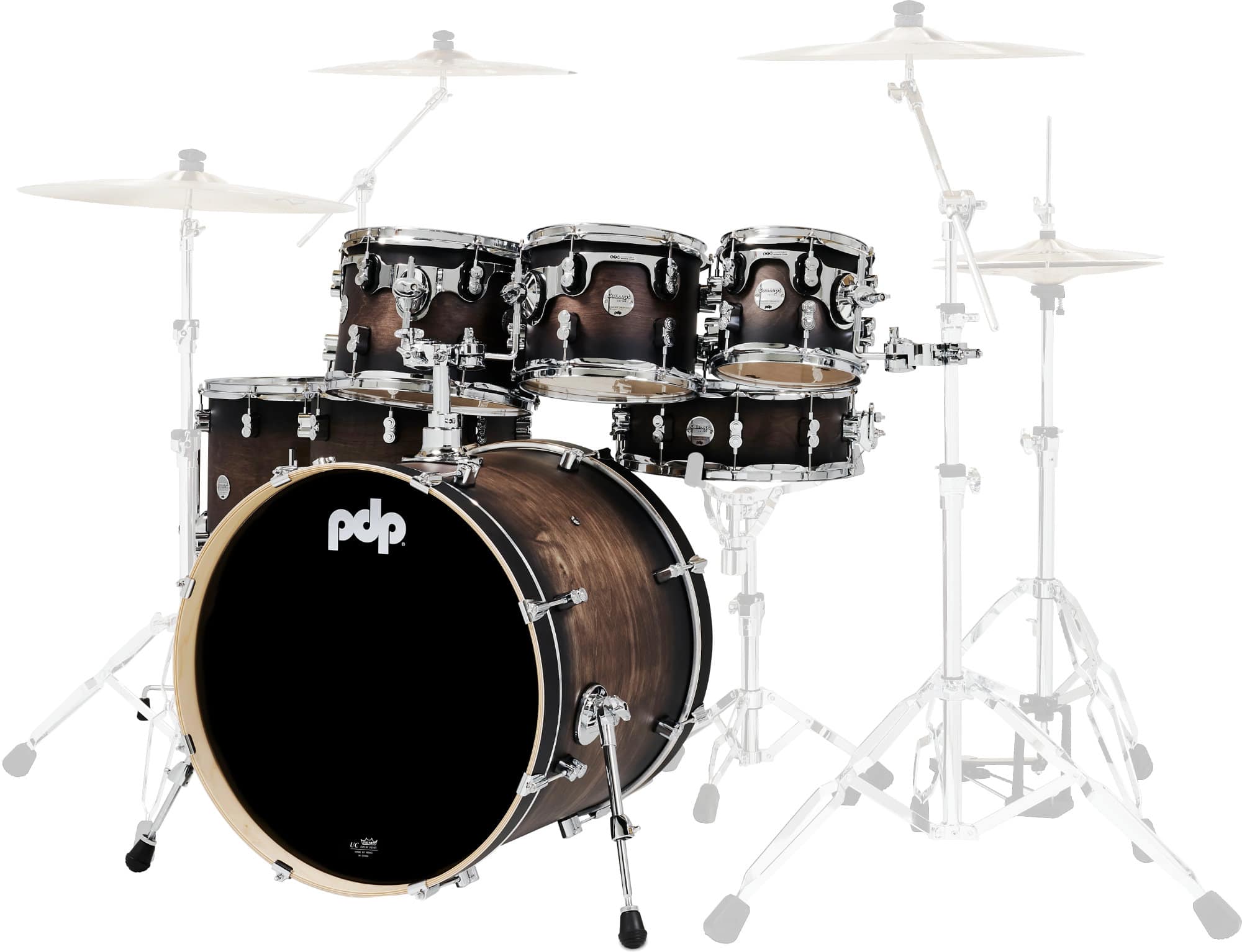 PDP Concept Maple Shell Set Charcoal Burst