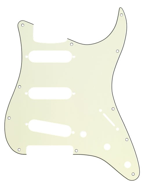 Fender Pickguard Strat SSS 3-ply Mint Green