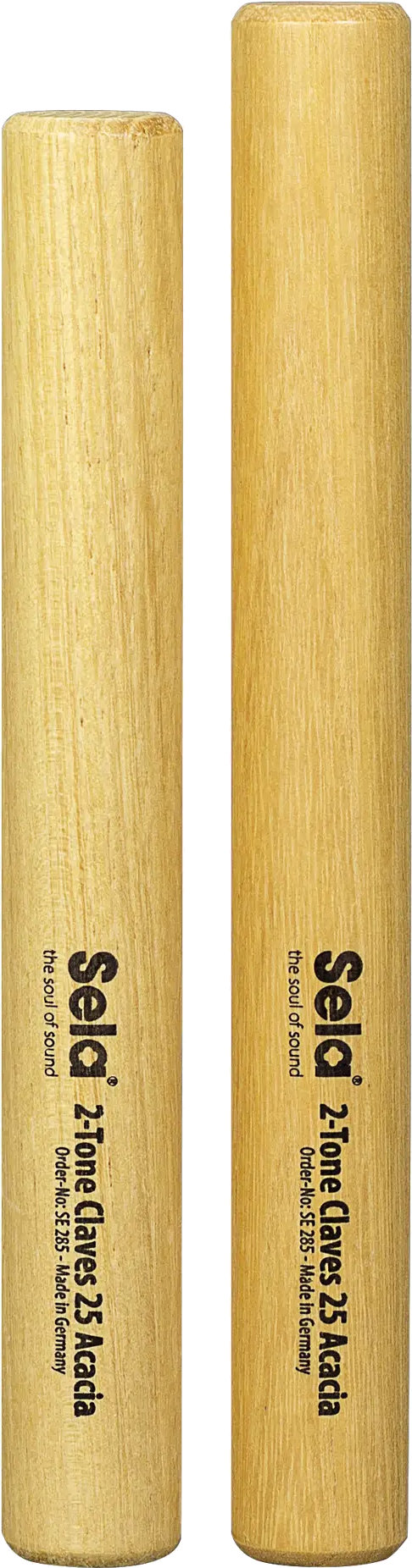 Sela SE 285 2-Tone Claves 25 Akazie