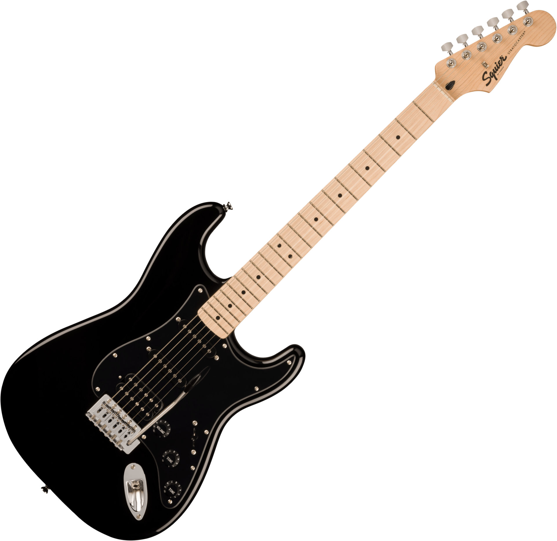 Squier Sonic Stratocaster HSS Black  - Retoure (Zustand: gut)