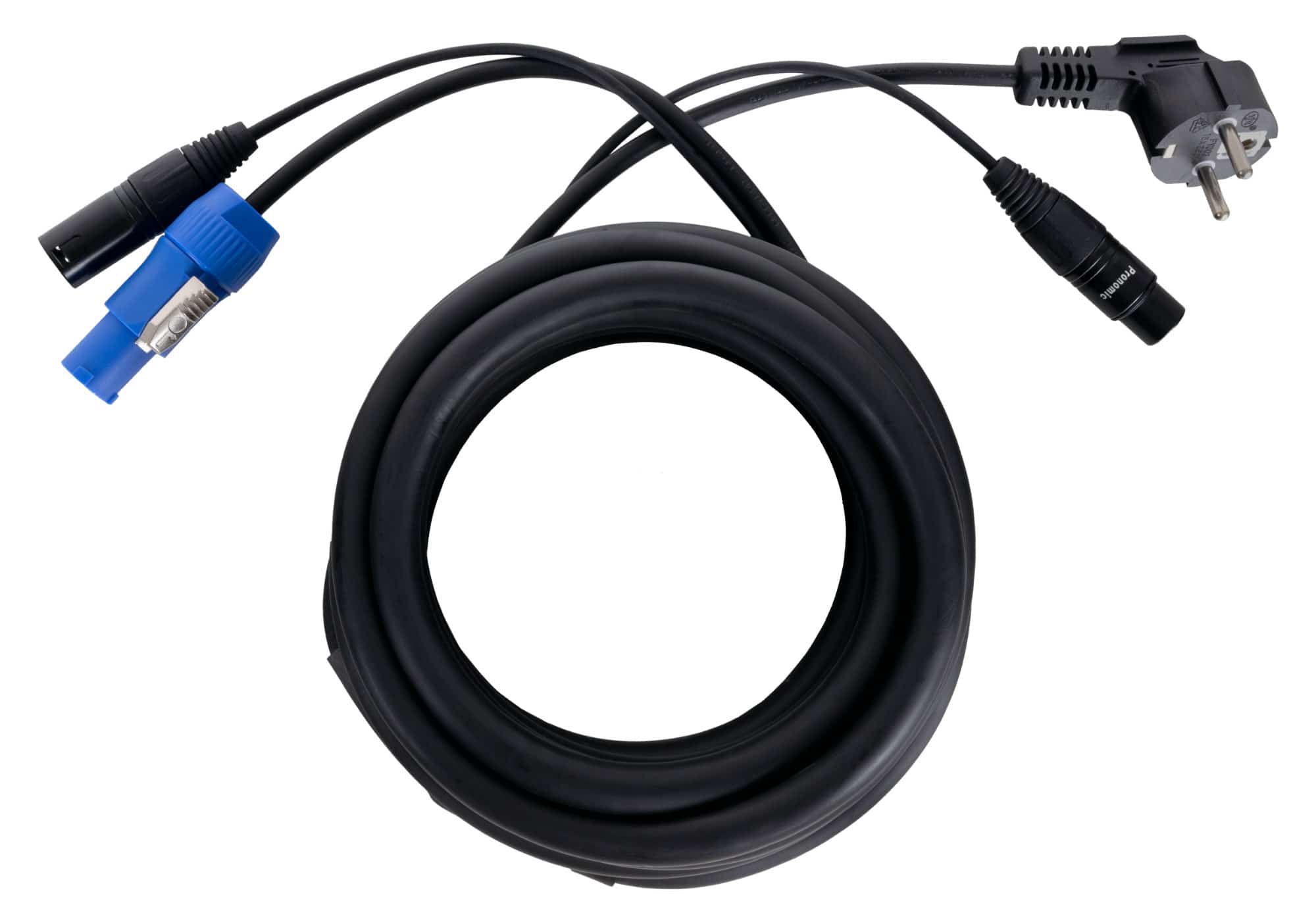 Cavo Audio & Power con connettori XLR e IEC 10 mt.