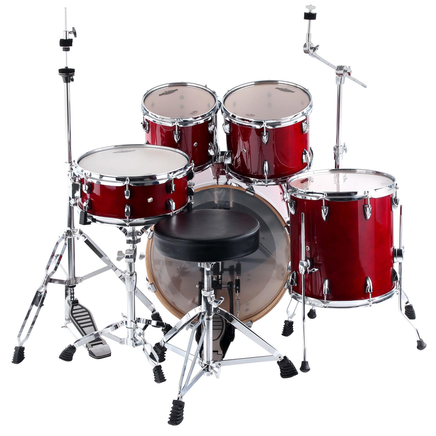 XDrum Stage II Drum Set Translucent including MES Cymbals Set & Cymbal ...