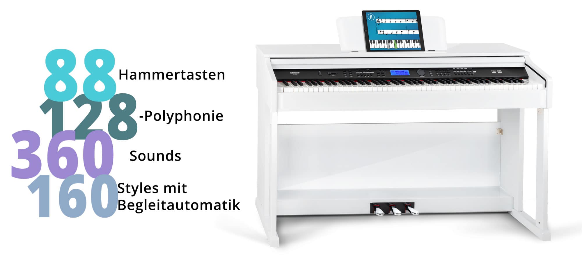 Roland Go:Piano88 Piano Numérique à 88 touches avec Support, Tabouret et  Casque Audio
