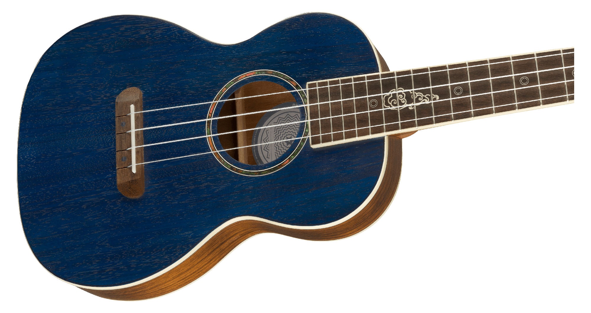 Fender Dhani Harrison Ukulele Sapphire Blue Transparent