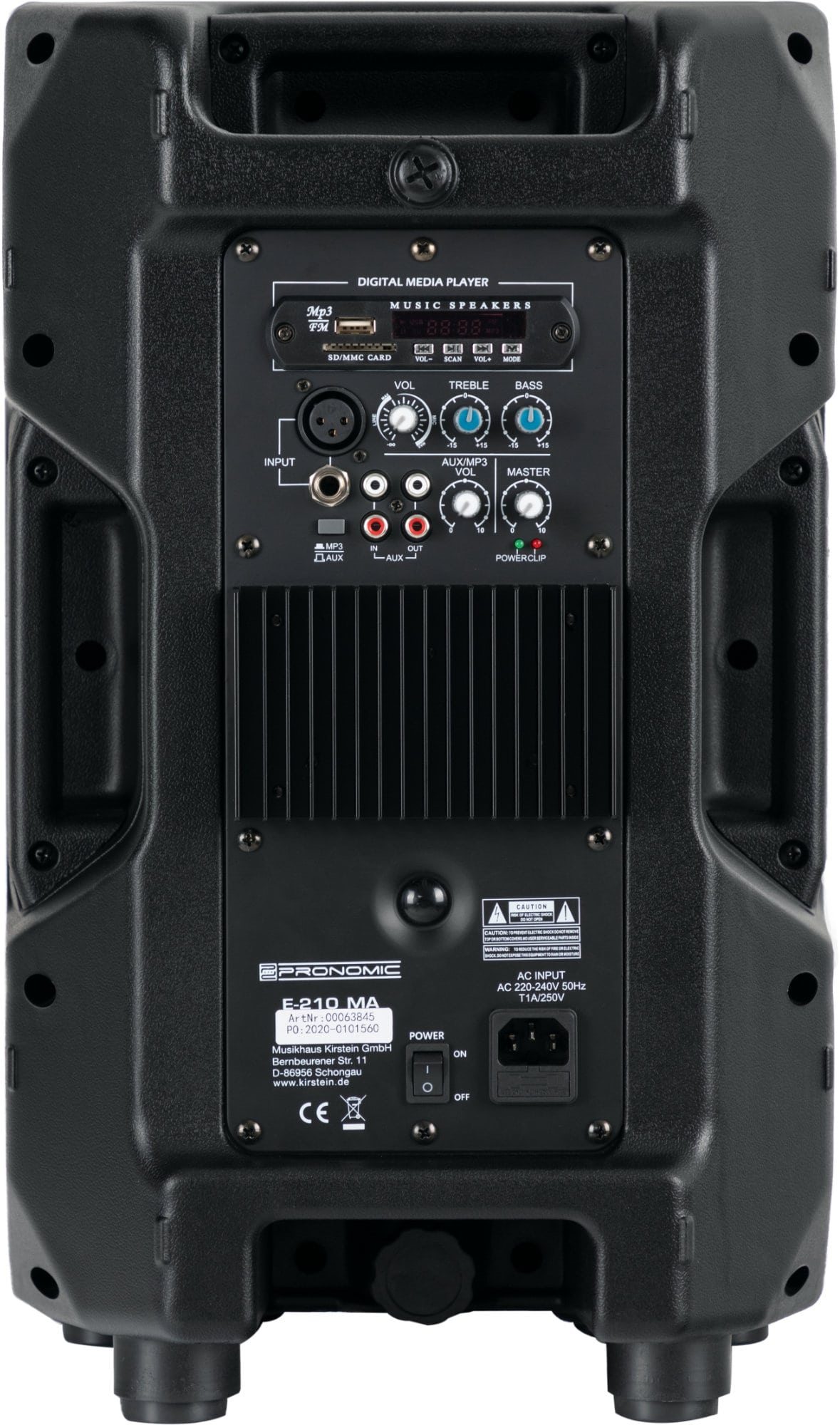 Pronomic E-210 MA 10 Aktivbox 400 Watt Stereo Set