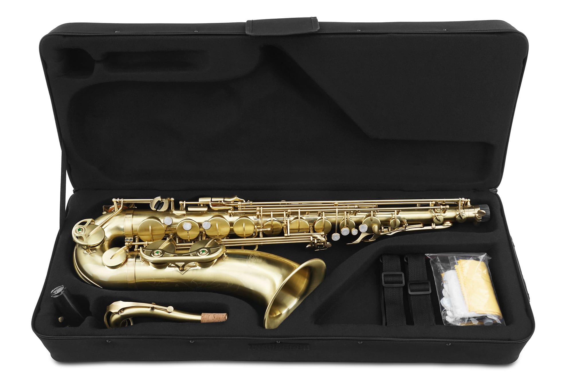 Classic Cantabile TS-450 Bb Brushed Tenor Saxophone SET