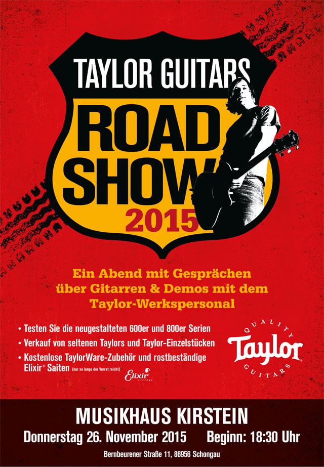 Die Taylor Road Show: Ein Abend mit Gesprächen über Gitarren und Demos mit dem Taylor-Werkspersonal.