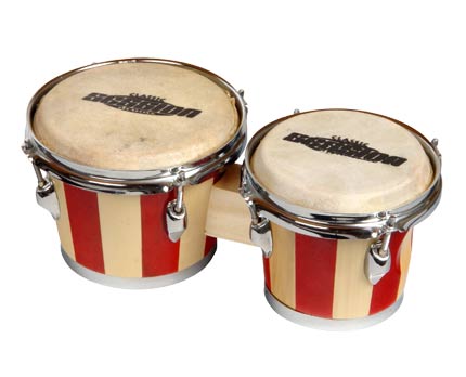 XDrum Retro Bongos + Stimmschlüssel, Trommel Percussion  