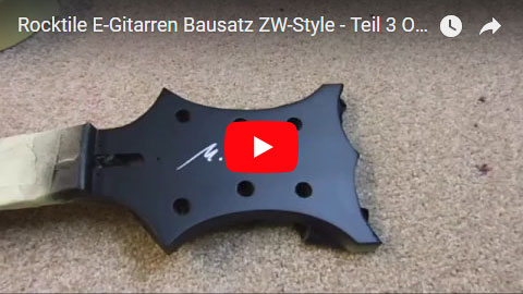 Videodokumentation Rocktile E-Gitarren Bausatz im ZW-Style Teil 3 Oberflächenbehandlung 