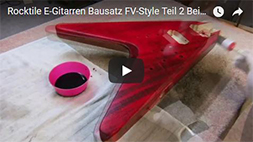 Videodokumentation Rocktile E-Bass Bausatz im FV-Style Teil 2 Beizen und Lackieren 