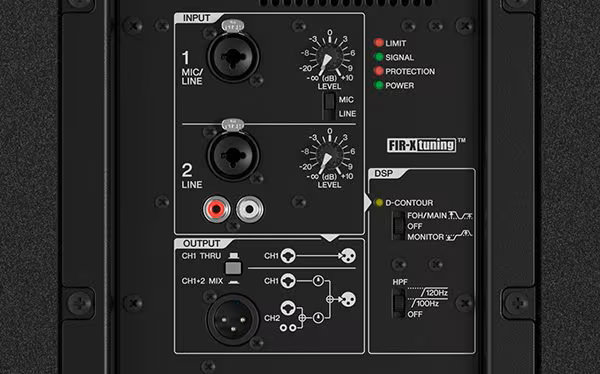 Interner 2-Kanal-Mixer mit einfacher Bedienung