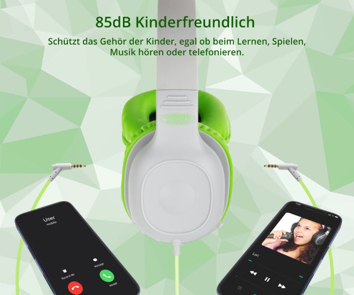 Classic Cantabile KKH-10 GY - Musik teilen und genießen - der ideale Kopfhörer für Kinder!